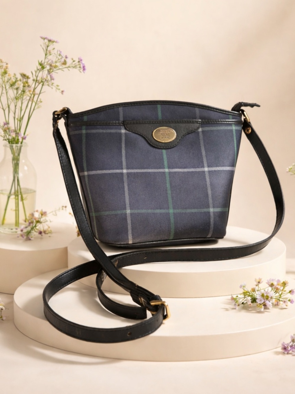 Authentic Burberry Check Crossbody/Shoulder Bag.